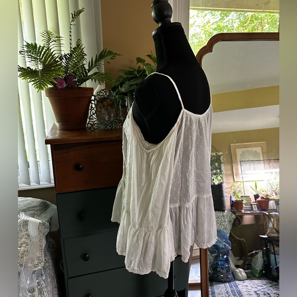 Angie Boho White Long Sleeve Cold Shoulder Blouse with Embroidery - Picture 3 of 7